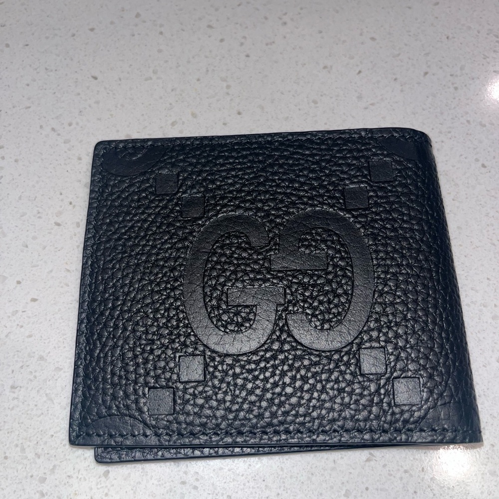 Gucci Black Textured Leather Wallet